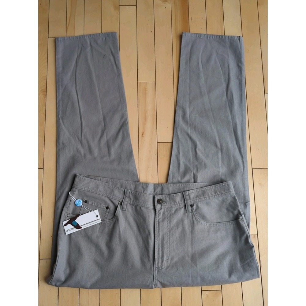 Genteal Flex Canvas 5 Pocket Slate Pants Size 38x32 NWT Stretch Men's New